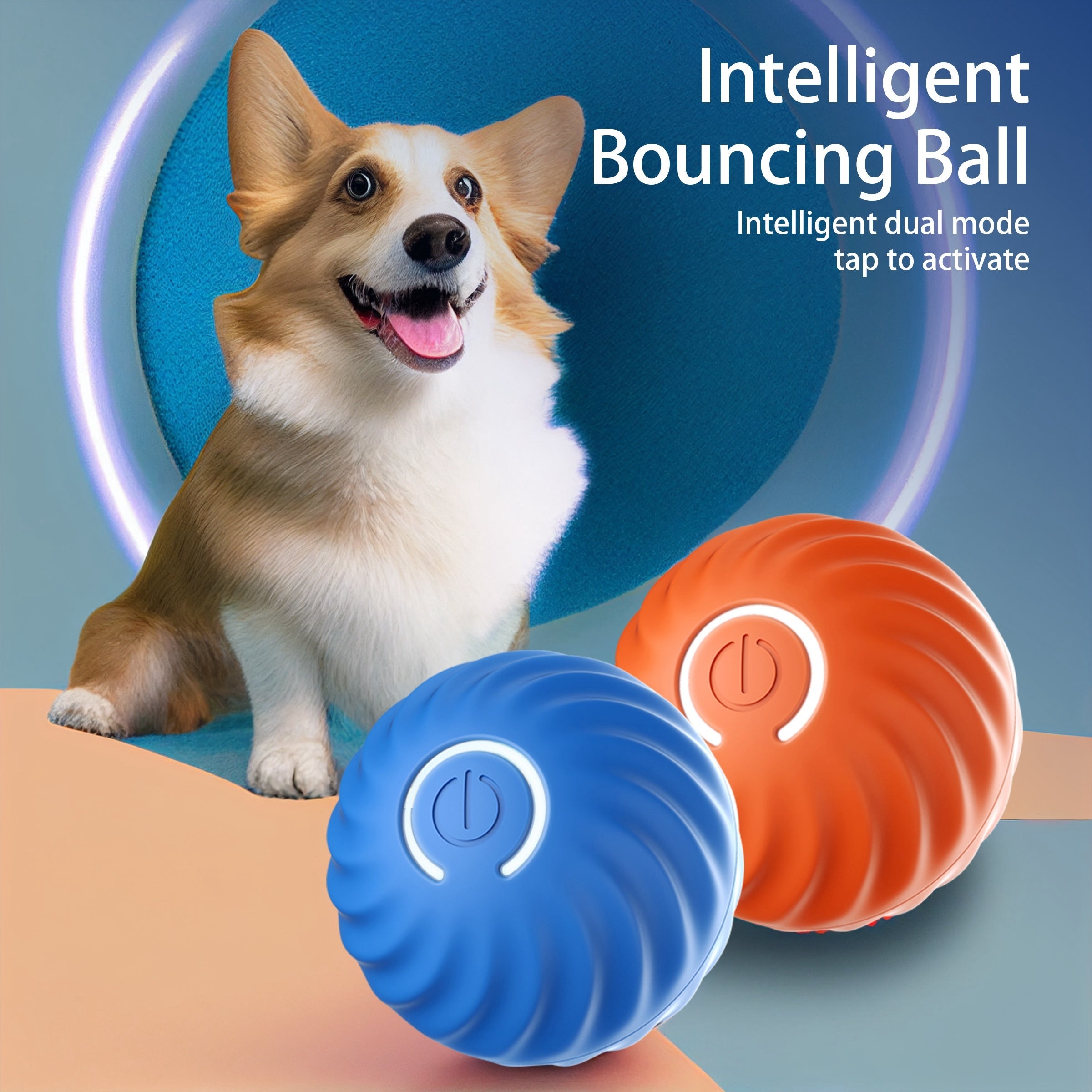 Interactive Bouncing Ball For Dogs+Cats